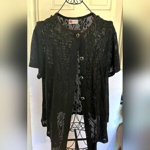 Absolutely Beach Black Swim Coverup